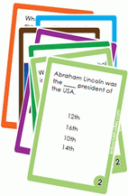 learn about Abraham Lincoln from this set of flash cards.