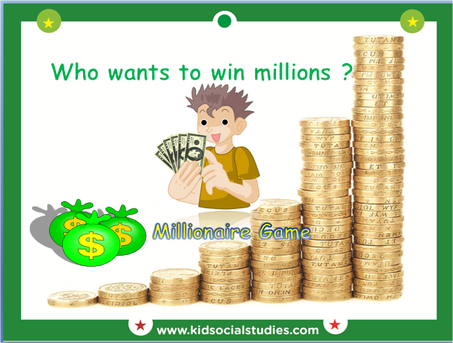 Millionaire PowerPoint Games for kids, 20th Century American History