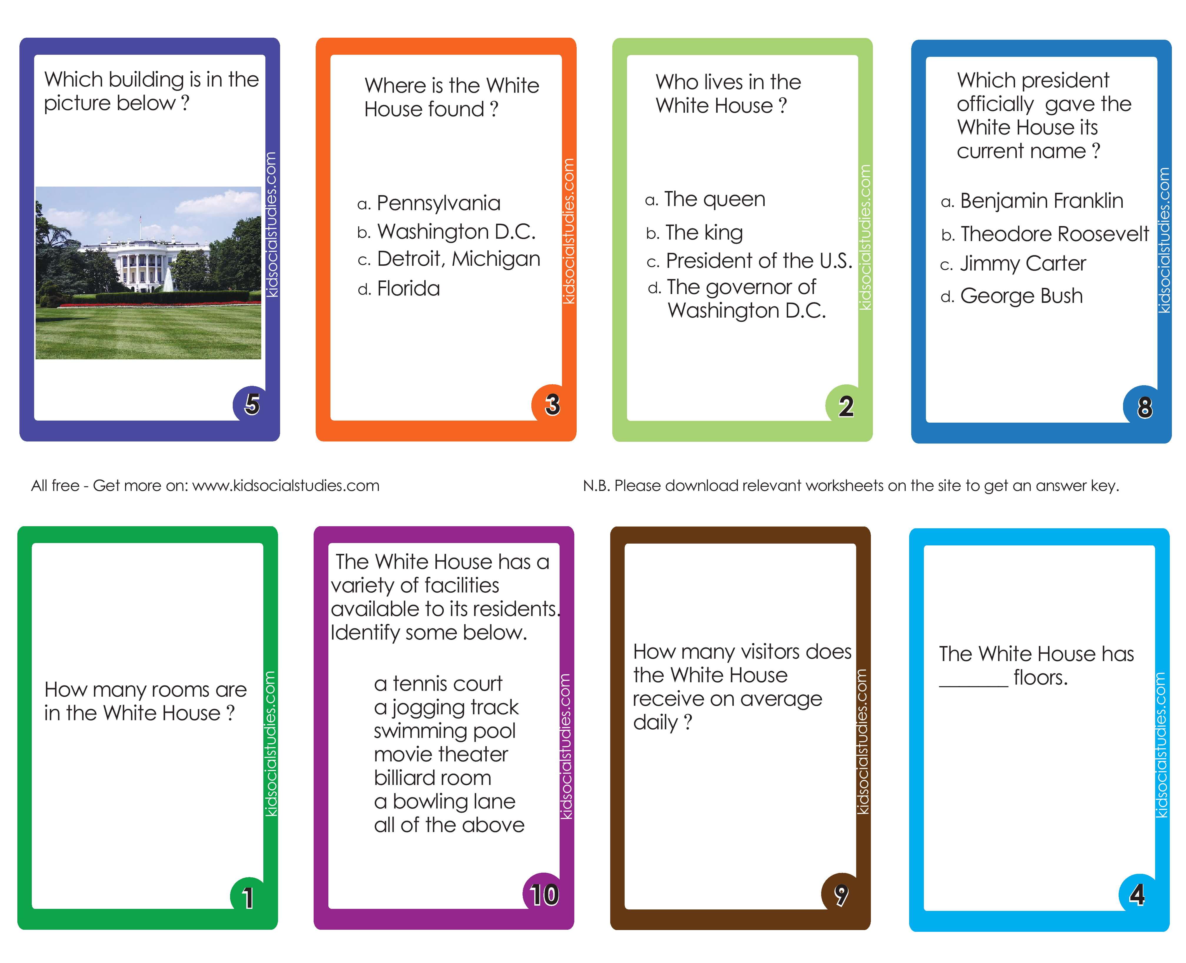 The Washington monument pdf flash cards downloads for kids. 