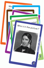 Davy Crockett Flasg cards for kids, pdf downloads for kids
